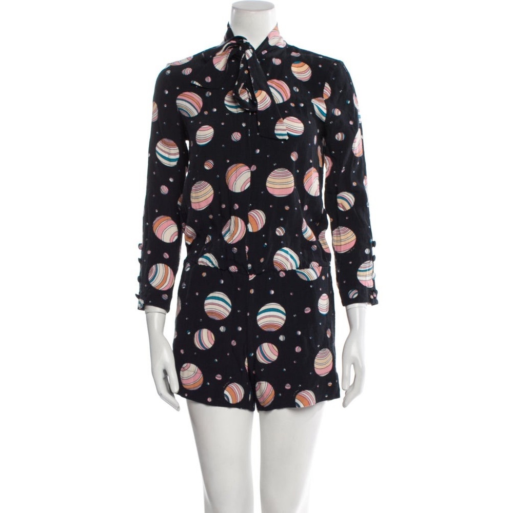 SEE BY CHLOÉ • Fall 2014 Ready-To-Wear Celestial Jupiter Planet Romper XS S 34FR